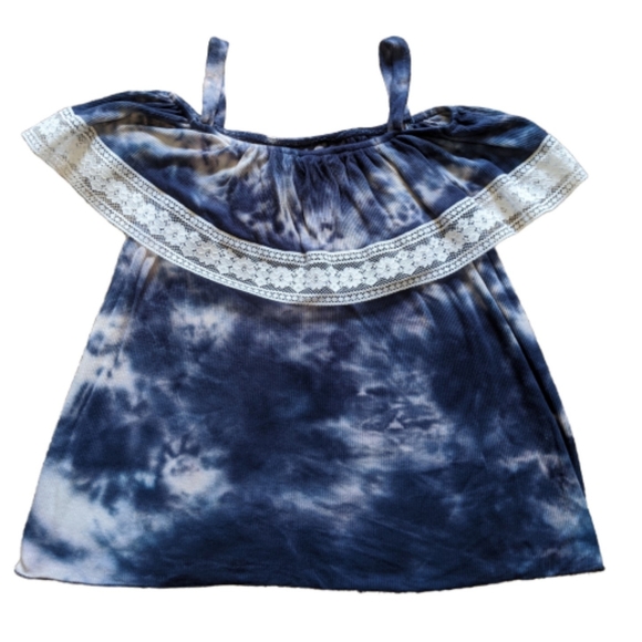 Kiddo by Katie Other - Girls Tie-Dyed Flutter Tank